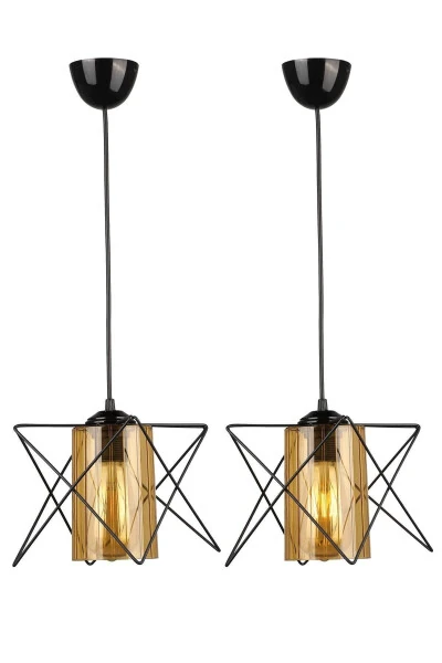 2 Adet Modes Tekli Siyah-bal Akrilik-Siyah - Modazone