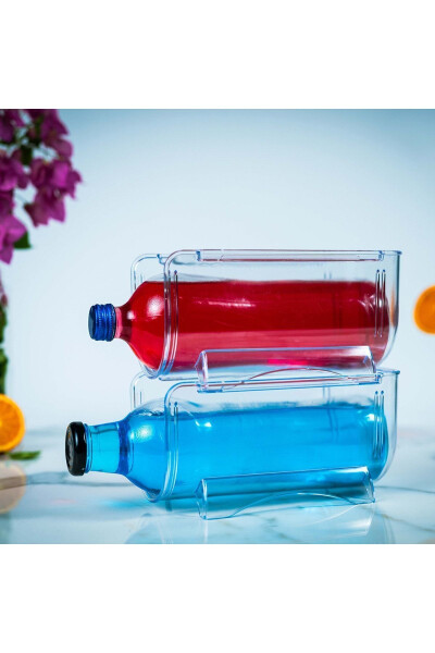 2 Adet Şişe Düzenleyici Raf Buzdolabı Içi Organizer - 1