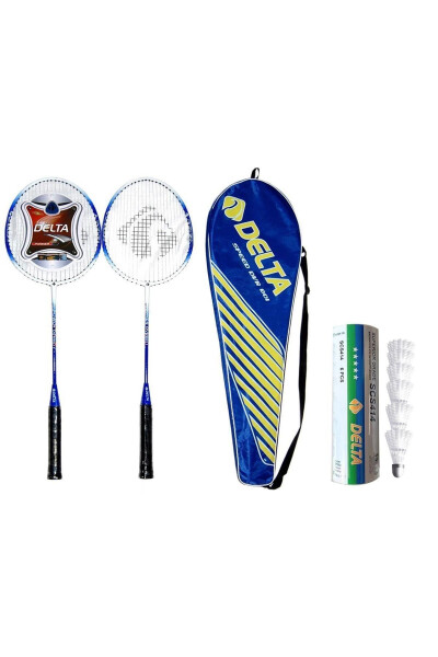 2 Adet Tek Parça Deluxe Badminton Raketi + Çantası + 6 Adet Dengeli Hız Badminton Topu Seti - 3