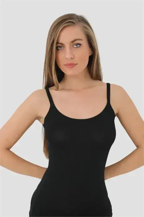 2 Black Bamboo Women's Racerback Tank Tops - 9