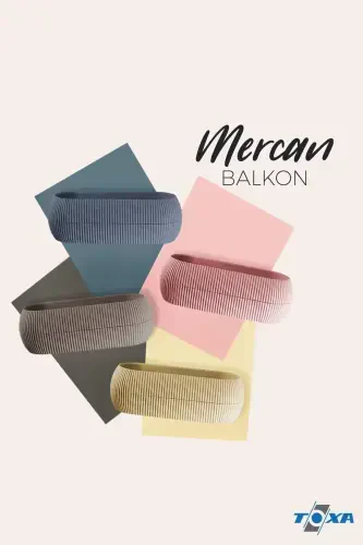 2 Boy Mercan Uzun Soft Pembe Saksı Seti Karasu Plastik Sukulent Balkon Saksısı Set-Pembe - 4