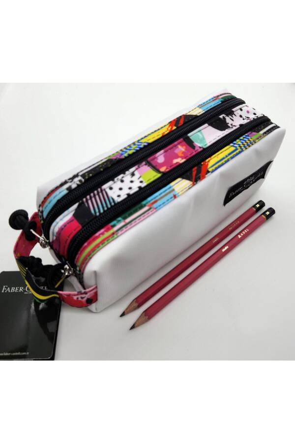 2-Compartment Pencil Case + 2 Lead Pencils - 1