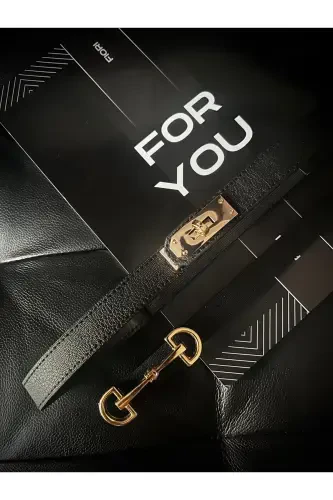 2 dona imkoniyat mahsuloti Ingichka va elastik ayollar kamari, kurtka kamari, ko'ylak kamari, ko'ylak kamari - qora - 3