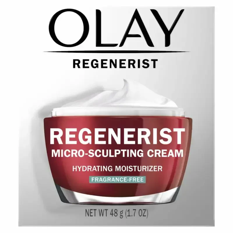 (2 dona) Olay Skin Care Face Moisturizer, Regenerist Micro-Sculpting Wrinkle Cream, Fragrance-Free, 1.7 oz - 8