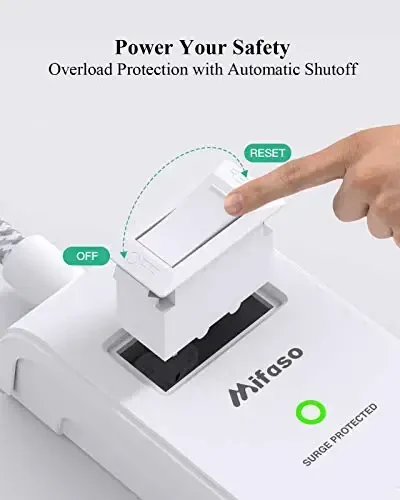 2 dona quvvat tasmasi, 12 FT uzunlikdagi uzatma kabeli, 6 rozetka va 4 USB portli (2 USB C) kuchlanishdan himoyalovchi, tekis vilkali ortiqcha yukdan himoya, 10+ ft uzatma kabeli, uy ofisi yotoqxonasi kolleji uchun devorga o'rnatish - 4