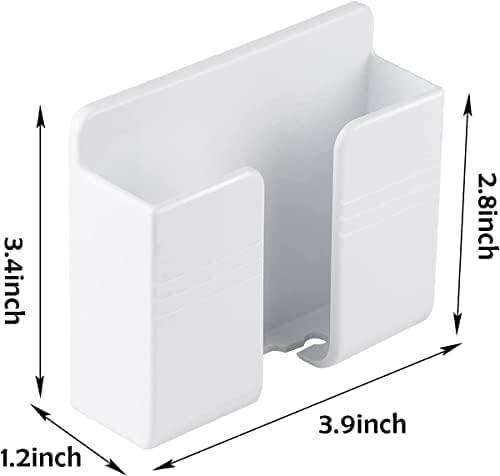 2 dona Telefon Ustichi Devori, Ma'lumot Simi Teskari Teshik/O'z-o'zidan Yopishqoq Telefon Stend. Dush/Zaryadlash Uchun Telefon Ustichi. iPhone va Android bilan Mos keladi (2 dona-Qora) - 3