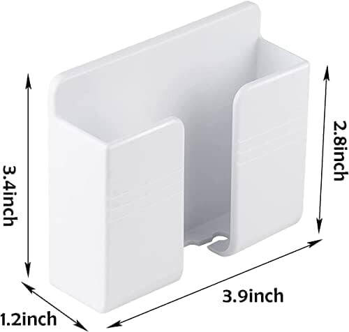 2 dona Telefon Ustichi Devori, Ma'lumot Simi Teskari Teshik/O'z-o'zidan Yopishqoq Telefon Stend. Dush/Zaryadlash Uchun Telefon Ustichi. iPhone va Android bilan Mos keladi (2 dona-Qora) - 3