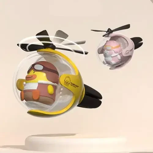 2 dona Uchuvchi Mashina Havo Tozalagichi, Yoqimli O'rdak Mashina Ventilyator Klipi Havo Tozalagichi Avtomobil Havo Chiqarish Fan Diffuzeri, Avtomobil Ichki Ventilyator Dekoratsiyasi (Mushuk+Quyon - s) - 4