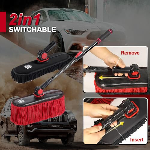 2-in-1 Car Brush and Duster - 12