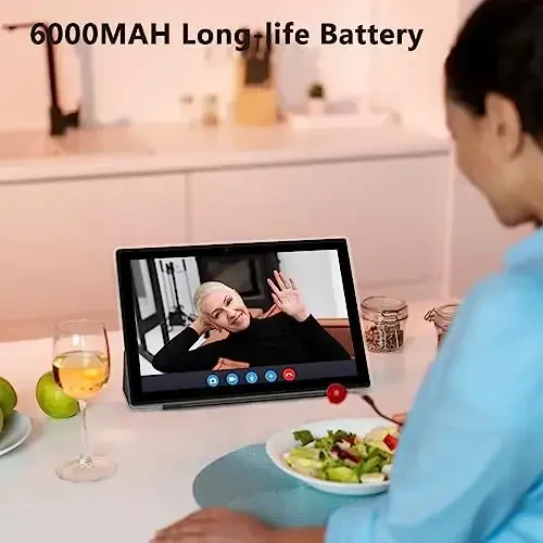 2 in 1 Tablet 10 dyuymli Android planshet to‘plami, Klaviatura g‘ilofi sichqoncha stilusli planshetlar 6GB+64GB 1TB kengaytmani qo‘llab-quvvatlaydi 6000mAh batareya 5G-WiFi WIFI6 10.1