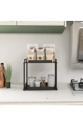 2 Katlı Banyo & Mutfak Organizer Raf - DECORELAX (1)