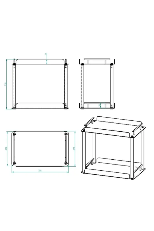 2 Katlı Banyo & Mutfak Organizer Raf - 4