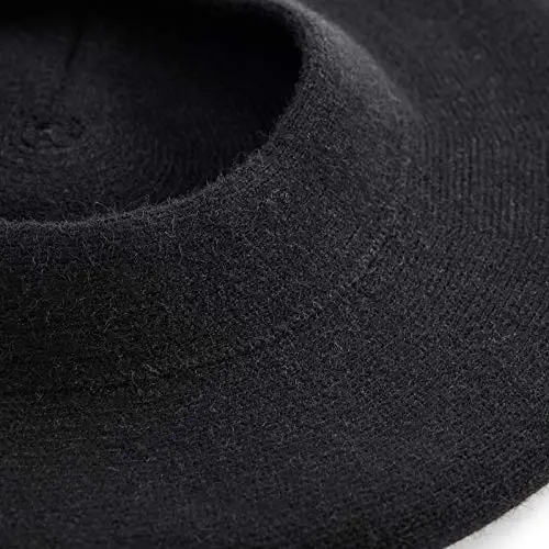 LADYBRO 2 Layers French Beret Hats for Women Wool Cute Warm Knit Beanie Cap | Reversible dual-sided design wearable on both sides, One size fits most, for dating, party, daily outdoor & holiday matching - 7