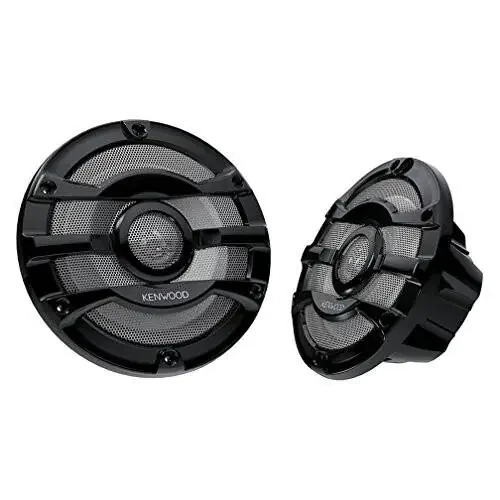 2 Kenwood 8 Inch 300 Watt Powersports/Marine Boat Black Speakers | KFC-2053MRB - 4