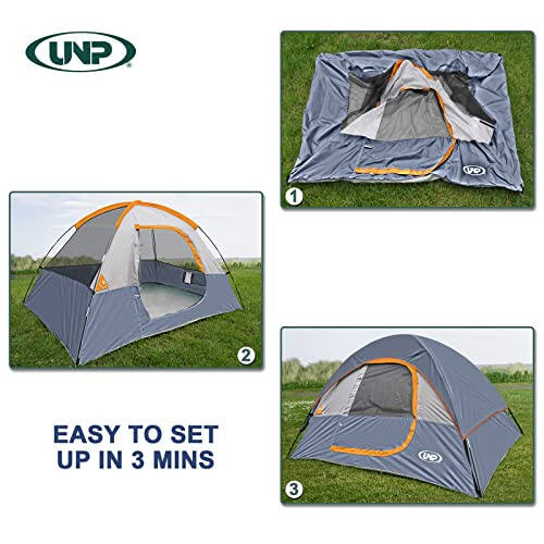 Camping Tent 2 Person, Waterproof Windproof Tent with Rainfly Easy Set up-Portable Dome Tents for Camping… - 6