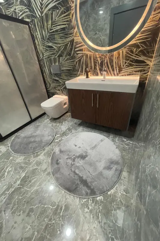 2 ли юмалоқ ҳаммом пасмоқи, туалет сетининг 80x80 ва 100x100 ўлчамли комплектлари - 3