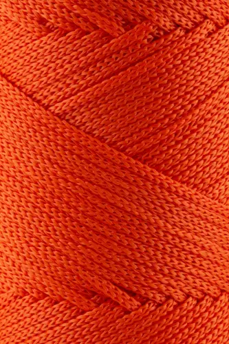 2 Mm - 200 gr Polyester Macrame Rope Orange 230 M Polyester Macrame Rope Placemat Rope and Bag Yarn-Orange - SENSY (1)