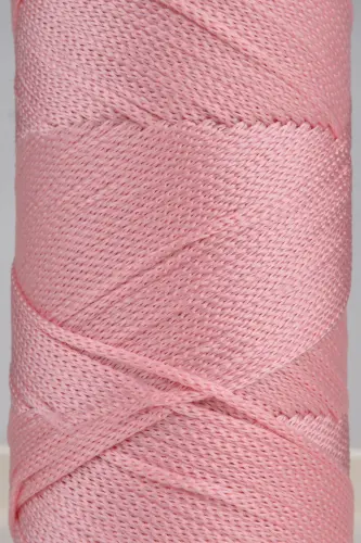 2 mm - 200 gr Polyester Macrame Rope Pink 230 M Polyester Macrame Cord Coaster Cord And Bag Cord - 5