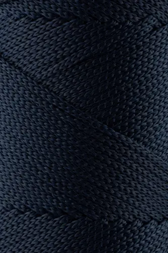 2 Mm - 200 gr Polyester Macrame Yarn Navy Blue 230 M Polyester Macrame Yarn Placemat Yarn and Bag Yarn-Navy Blue - SENSY (1)
