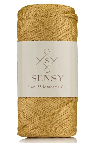 2 Mm - 200 gr Polyester Makrome Ipi Hardal 230 M Polyester Makrome Ip Supla Ip Ve Çanta Ipliği - Hardal 