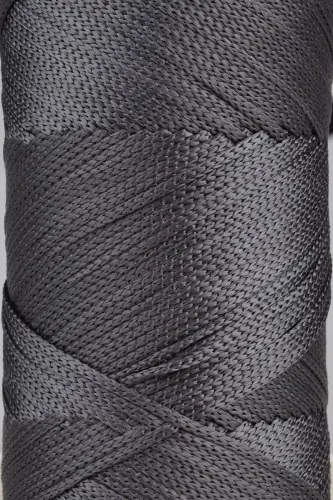 2 Mm - 200 gr Polyester Makrome Ipi Koyu Gri 230 M Polyester Makrome Ip Supla Ip Ve Çanta Ipliği-Koyu Gri - SENSY (1)