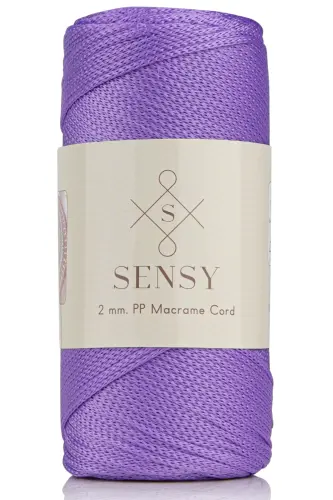 2 Mm - 200 gr Polyester Makrome Ipi Lila 230 M Polyester Makrome Ip Supla Ip Ve Çanta Ipliği-Lila - SENSY (1)