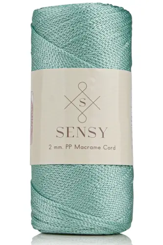 2 Mm - 200 gr Polyester Makrome Ipi Mint 230 M Polyester Makrome Ip Supla Ip Ve Çanta Ipliği-Mint 