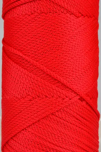 2 Mm - 200 gr Polyester Makrome Ipi Qizil 230 M Polyester Makrome Ip Supla Ip Va Çanta Ipliği-Qizil - 3