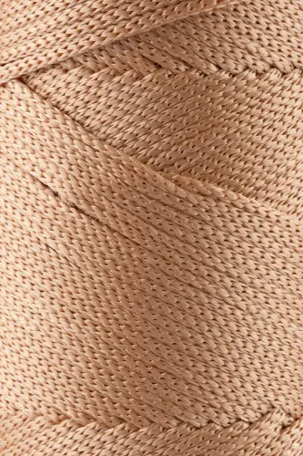 2 Mm - 200 gr Polyester Makrome Ipi Ten Rengi 230 M Polyester Makrome Ip Supla Ip Ve Çanta Ipliği-Ten Rengi - SENSY (1)