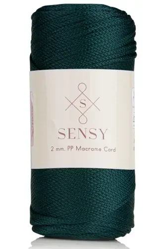 2 Mm - 200 gr Polyester Makrome Ipi Yeşil 230 M Polyester Makrome Ip Supla Ip Ve Çanta Ipliği-Yeşil - 1