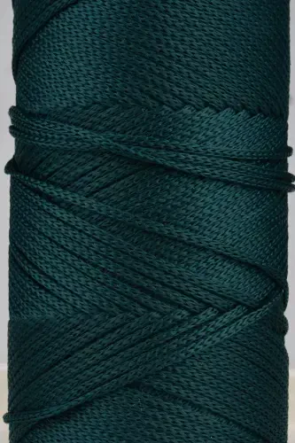 2 Mm - 200 gr Polyester Makrome Ipi Yeşil 230 M Polyester Makrome Ip Supla Ip Ve Çanta Ipliği-Yeşil - 2