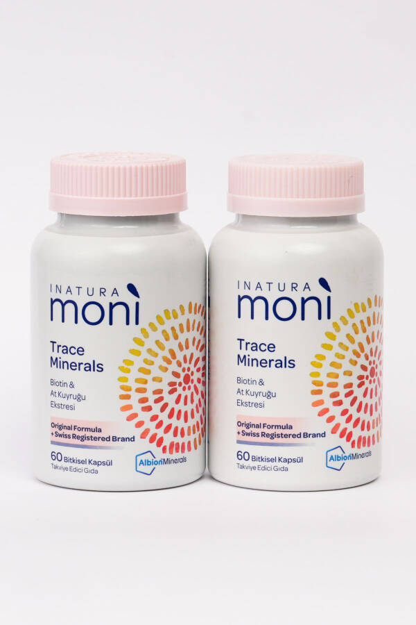 2-Pack Advantage Bundle Moni Trace Minerals Biotin and Horsetail Extract 60 Vegetarian Capsules - 1
