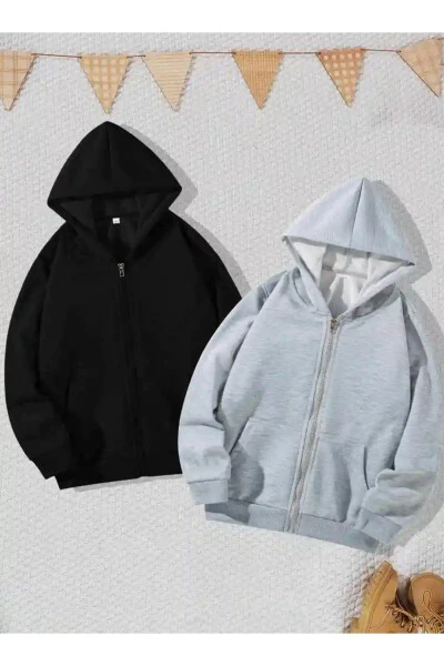 2-Pack Advantage Set Boys & Girls UNPRINTED Hooded SWEATSHIRT ( NEW PRODUCT ) - 9