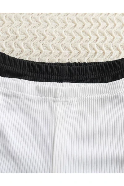 2 Pack Baby Girl and Girl Kids Cashmere Comfortable Fit Wide Leg Leggings - 3