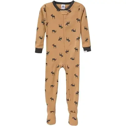 2-Pack Baby & Toddler Boys Camo Snug Fit Footed Cotton Pajamas - MODAZONE (1)