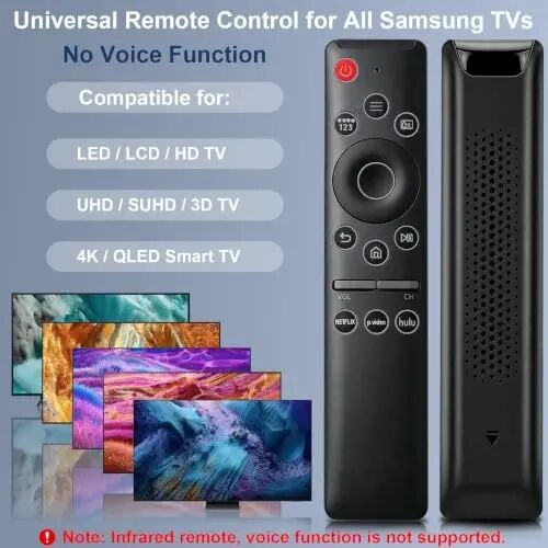 【2 Pack】 Backlit Replacement Remote Control Universal for Samsung Smart TVs - Gvirtue (1)