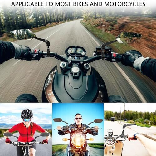 2 Pack Bike Mirrors, eBike Mirrors for Handlebars, 360° Adjustable Safety Bicycle Rear View Mirrors, Scratch Resistant Glass Lens, Bicycle Universal Fit Accessories - 5