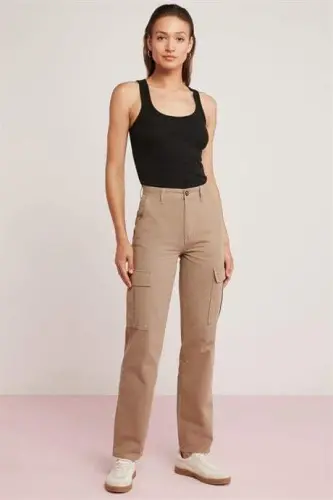 2 Pack Black Women's Lace Trim Cami Tank Top Thick Strap Basic - 4