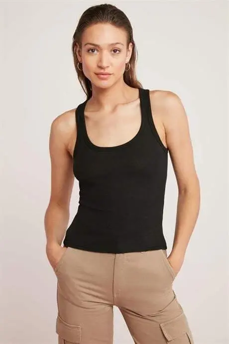 2 Pack Black Women's Lace Trim Cami Tank Top Thick Strap Basic - 5