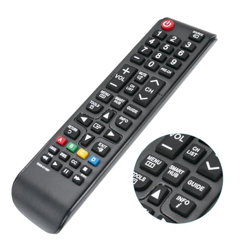 2 Pack BN59-01199F New Replacement Universal Remote Control fit for Samsung Smart TV LED LCD HDTV QLED SUHD UHD 4K 3D TV - 3