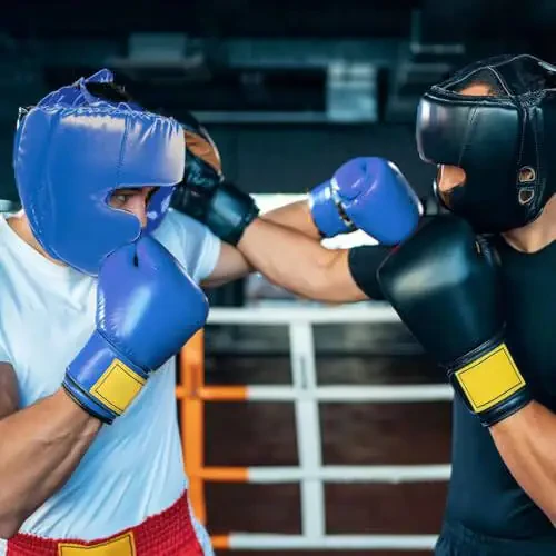 2 Pack Boxing Headgear Boxing Gear Equipment Taekwondo Sparring Gear MMA Gear Muay Thai Boxing Safety Helmet Boxing Protective Gear for Men Women Beginner - 3