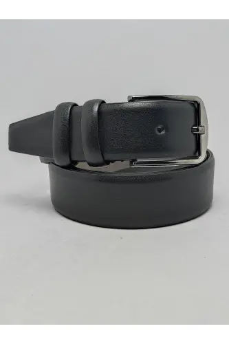 2-Pack Classic Men's Belt - Black Patent - 4