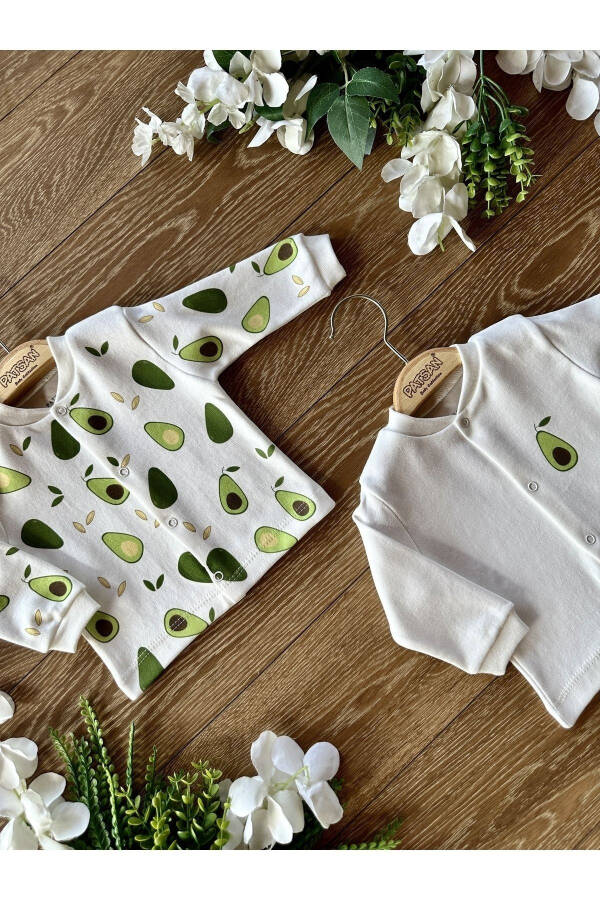 2 Pack Cotton Baby Cardigan Set Avocado - 5