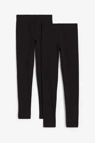 2-Pack Cotton Leggings - 1