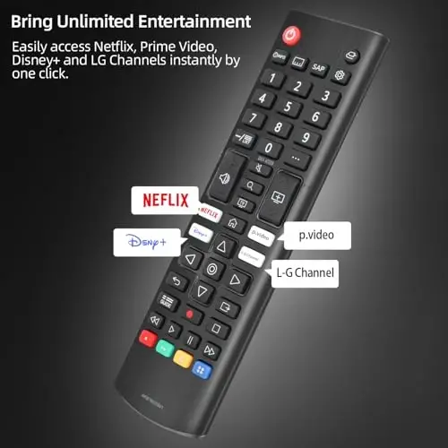 (2-Pack) for LG Smart TV Remote Control Replacement, Compatible with All LG LED/LCD/OLED//QNED/UHD Smart TVs (AKB76040302) - 4