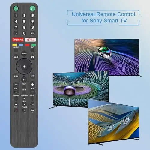 Gvirtue RMF-TX500U Universal Remote Control for Sony Smart TV Remote, for All Sony Bravia LED OLED LCD 4K UHD HDTV HDR Android TV - 2