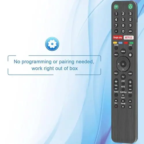 Gvirtue RMF-TX500U Universal Remote Control for Sony Smart TV Remote, for All Sony Bravia LED OLED LCD 4K UHD HDTV HDR Android TV - 3