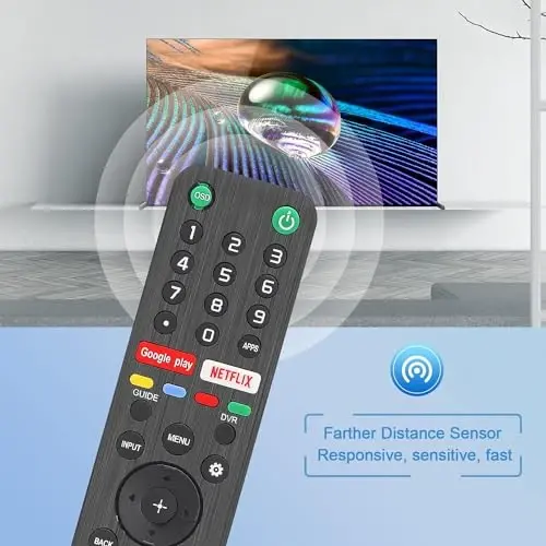 Gvirtue RMF-TX500U Universal Remote Control for Sony Smart TV Remote, for All Sony Bravia LED OLED LCD 4K UHD HDTV HDR Android TV - 4