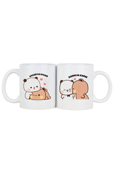 2-Pack Gift Dudububu Valentine's Day Bububu Birthday Mug Coffee Cup Lovers (CERAMIC) - 1