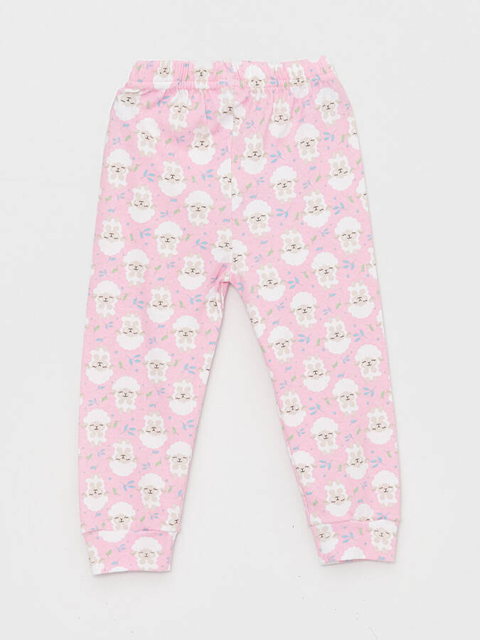 2 Pack Girls Baby Pajama Bottoms with Elastic Waist - 24